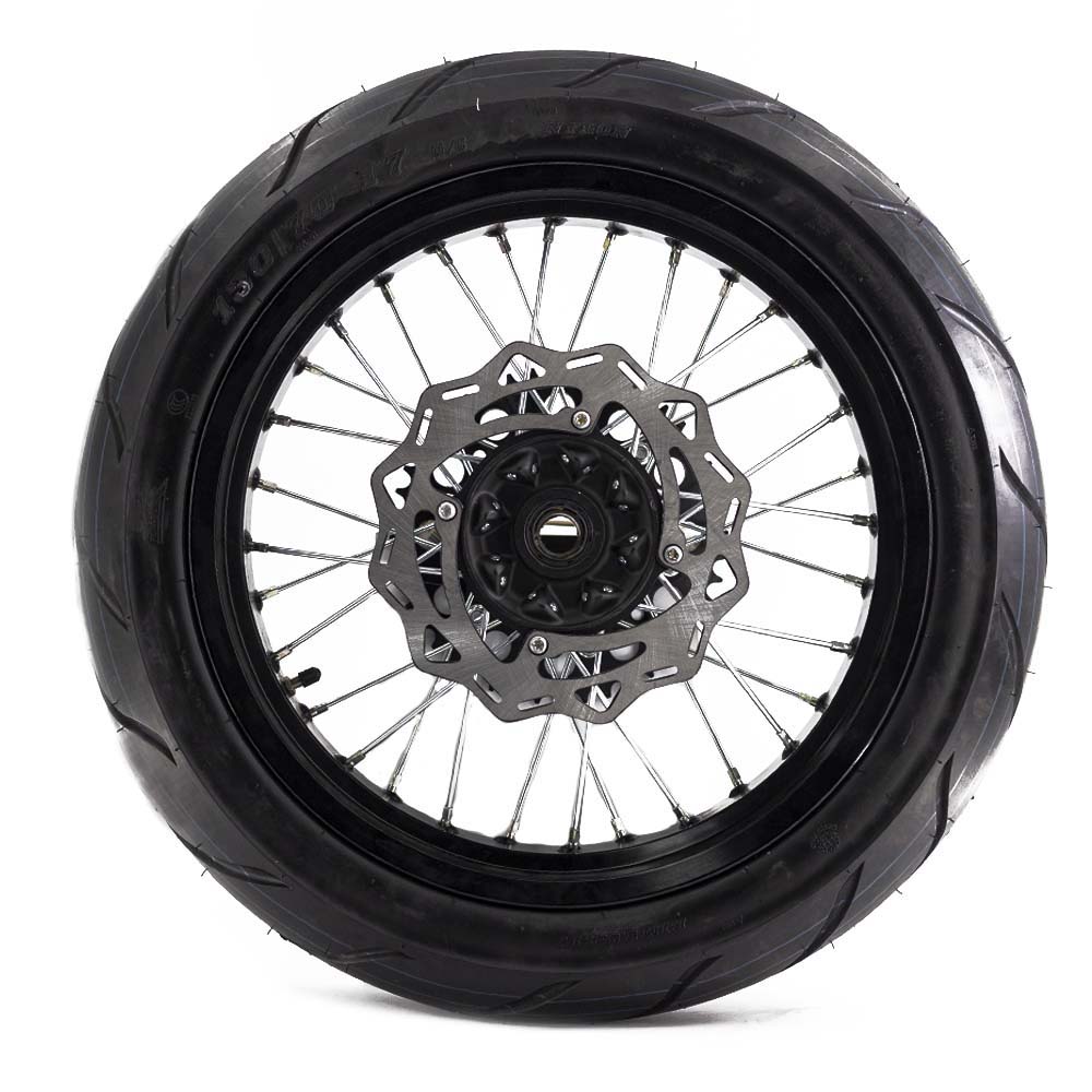 Колеса МОТАРД комп-т ZR, Sport Pro, CR-Z (диски алюм, шины110/70-17,130/70-17, зв. 520x50) ось 20/25