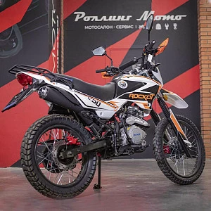 Мотоцикл эндуро ROCKOT ZR250 (белый/оранжевый, 21/18, ЭПТС)