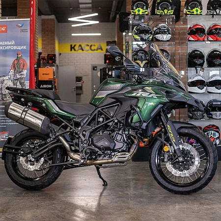 Мотоцикл Benelli TRK 502X (темно-зеленый глянцевый) 2026г.