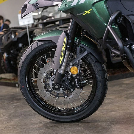 Мотоцикл Benelli TRK 502X (темно-зеленый глянцевый) 2026г.