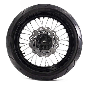Колеса МОТАРД комп-т ZR, Sport Pro, CR-Z (диски алюм, шины110/70-17,130/70-17, зв. 520x50) ось 20/25 (черн)